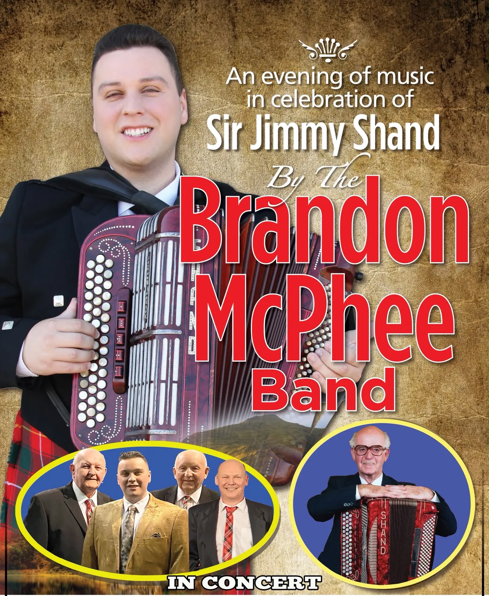 22nd October, 2026. The Brandon McPhee Band: The Music of Sir Jimmy Shand. Ticket